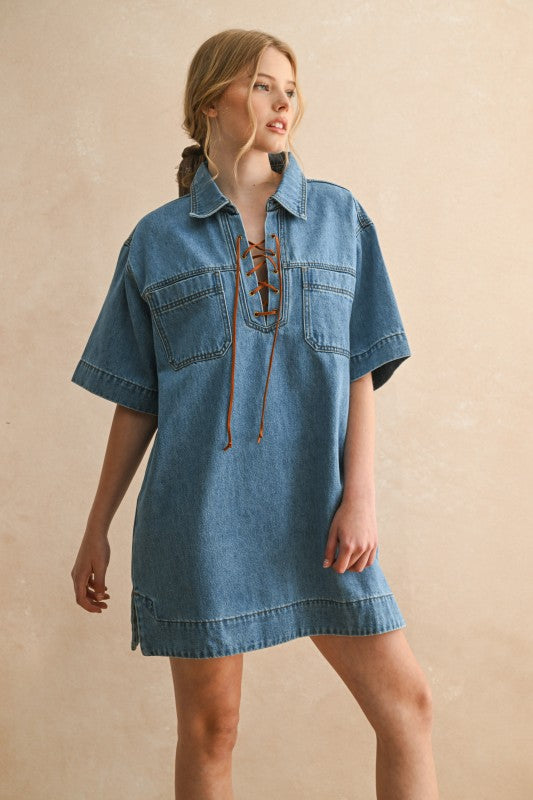 knee length dresses for ladies Indigo Dress – KR Kollective